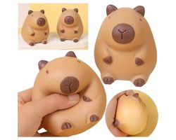 Capybara Squishy - Kawaii Zacht Knijpbaar Speelgoed - Cute Capybara Stressbal voor Kinderen en Volwassenen - Perfect Cadeautje voor Verjaardag, Feestdag of Gewoon Zomaar - Superzacht, Grappig en Heerlijk om in te Knijpen - Leuk voor Thuis en Kantoor!