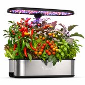 LetPot SE - 12 Pods Hydroponics Growing System - Tot 3 keer snellere groei - Supersnel resultaat - Altijd verse kruiden en groenten uit eigen keuken – Volautomatische verzorging via app - Zonder aarde, viezigheid of gedoe