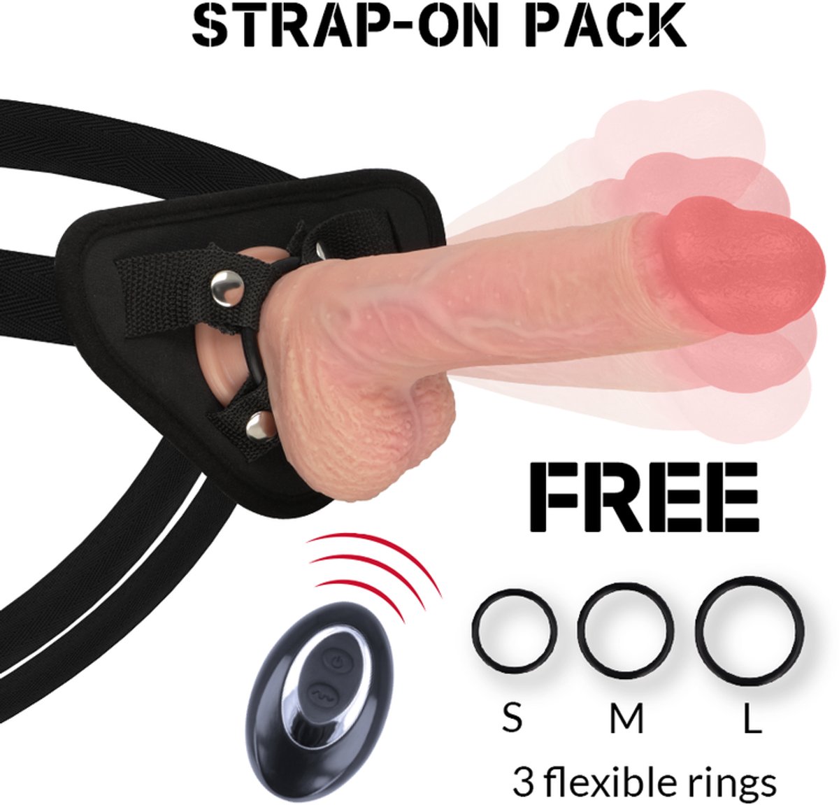 Apache Vibrator en Harness Set met Afstandsbediening