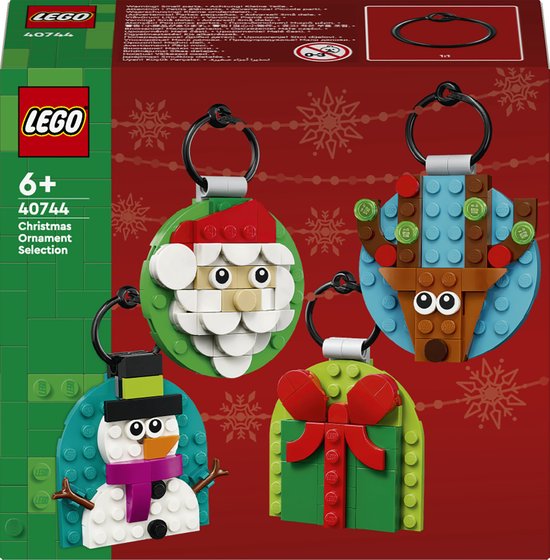 LEGO Schattige kerstversieringen Kerstdecoratie Om te Knutselen voor Kinderen 40744
