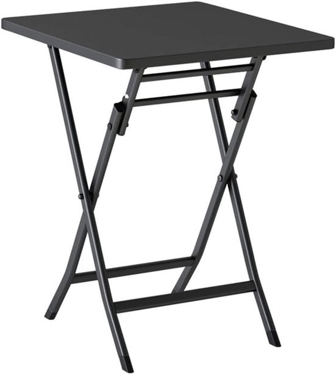 Opvouwbare Patio Tafel - Balkon Tafel - Buiten Zitten - Ruimtebesparend Ontwerp - 55x55x72cm - Zwart