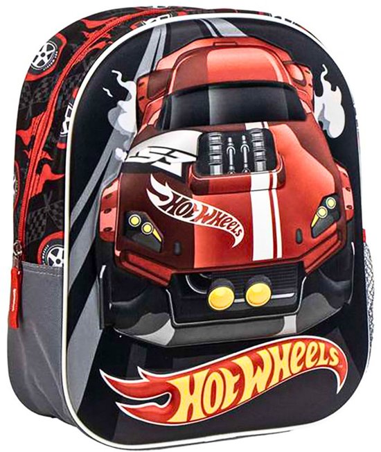 Hot Wheels Rugzak Jongens – Schooltas Kind 31 cm – Stoer Design