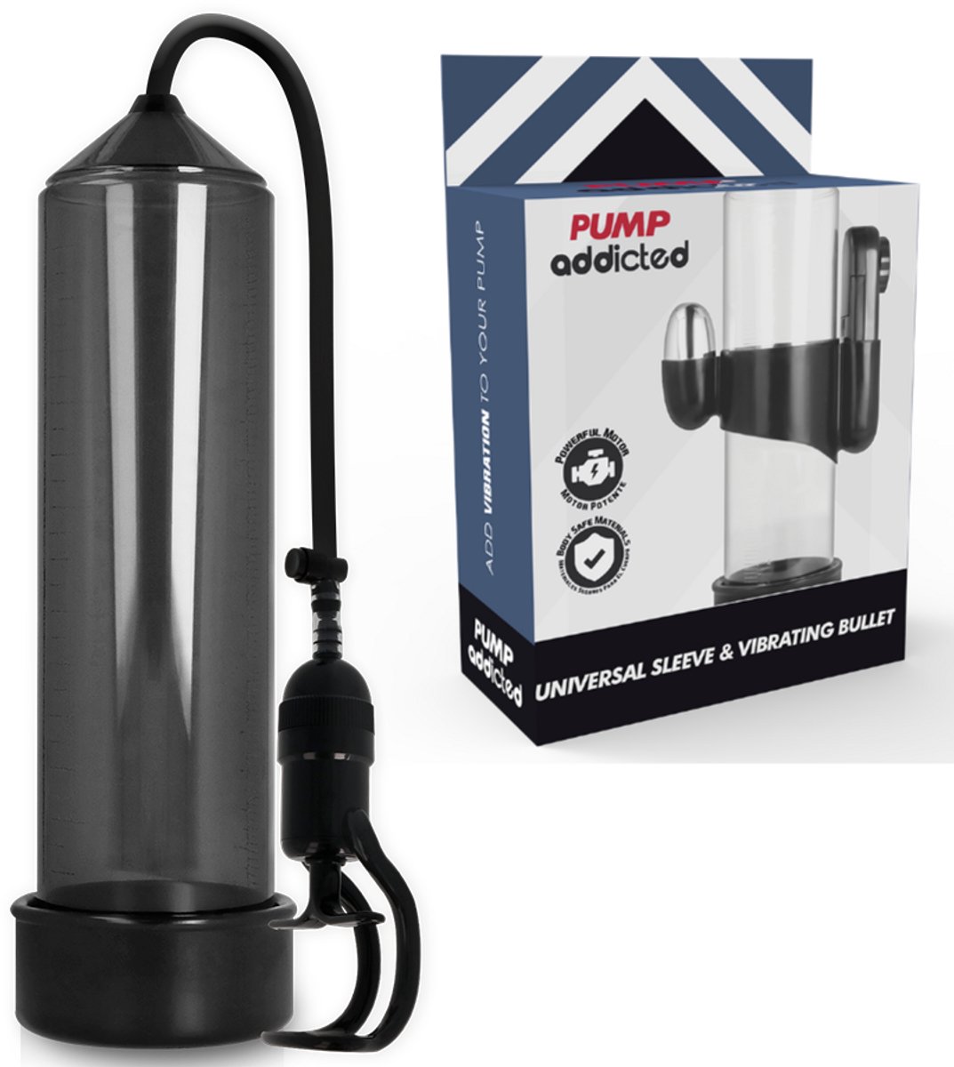 RX5 Black Penis Enlargement Pump met Vibratie
