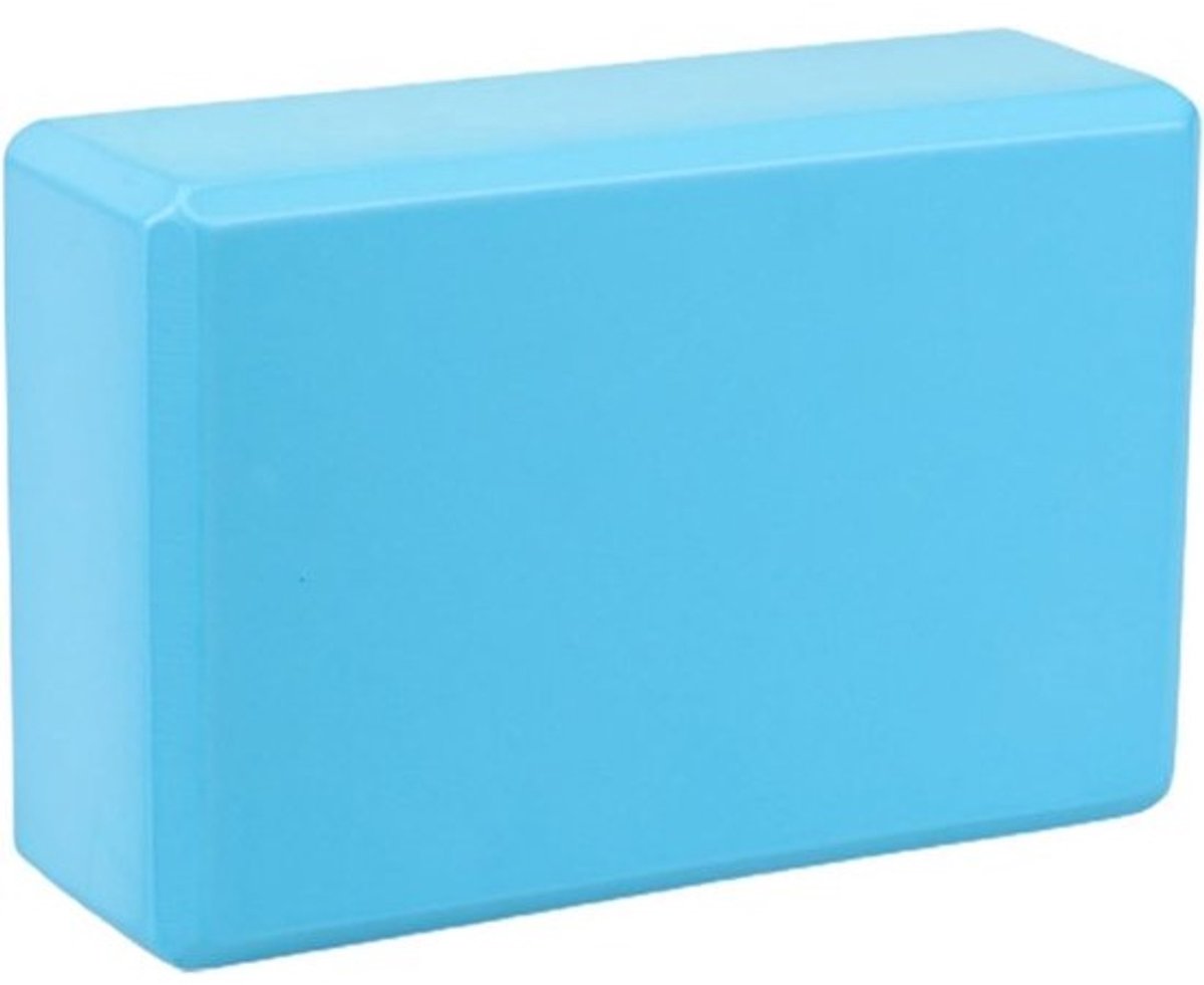 Yogablokken - Yoga Baksteen Schuim - Balans Verbeteren - Hoge Dichtheid Schuim - 23 x 15 x 8 cm - Lichtblauw