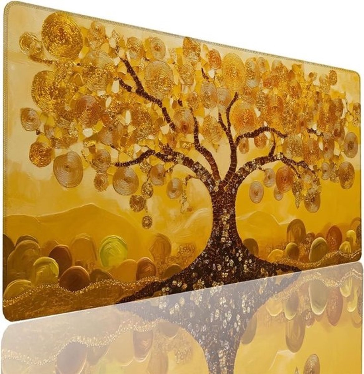 XXL Muismat - Bureauonderlegger Deskpad - Bureau Organisatie - Antislip Rubberen Basis - 70 x 30 cm - Grijs