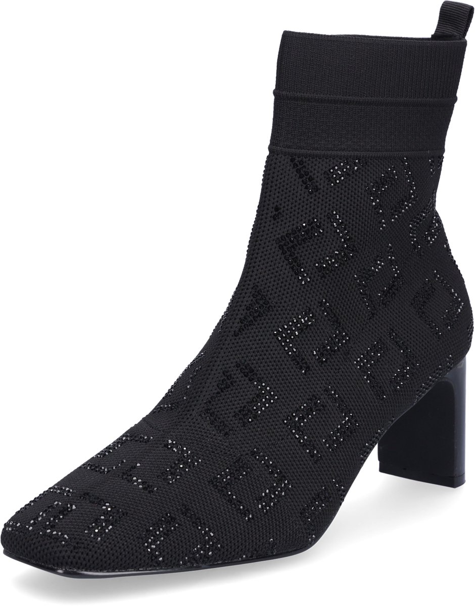 MIDS MELODY dames enkellaarsjes zwart