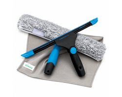 Moerman Glaswasset 45 cm | Combinator 2.0 + Liquidator 3.0 | Moerman Premium Inwasser met QleaZy Silver Inwashoes & Microvezel Glasdoek