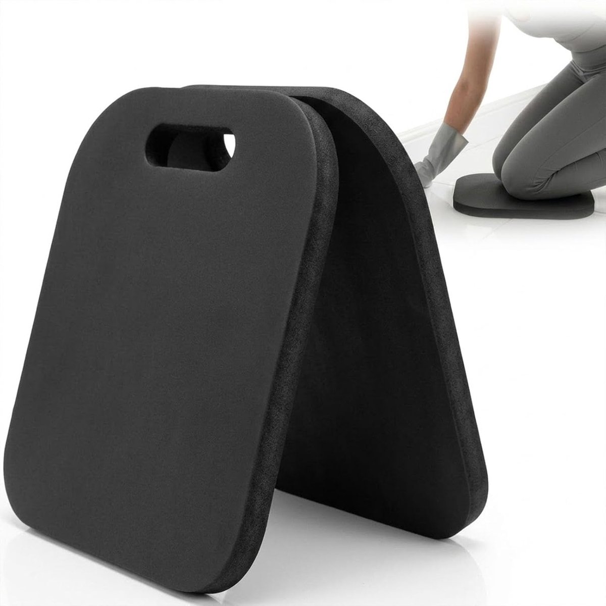 2 stuks kniepodders voor het werken op knieën, dikke tuin kniepodder met handgrepen, NBR schuim matten en kniepodders voor tuinieren, yoga en bad