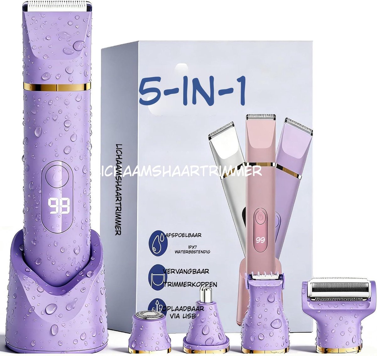 Quivano Epileerapparaat dames - Epilator Gezicht & Lichaam - Ladyshave