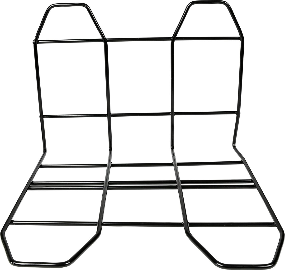 Bagagedragerverbreder met bagagespin - 4 haken - Zwart metaal