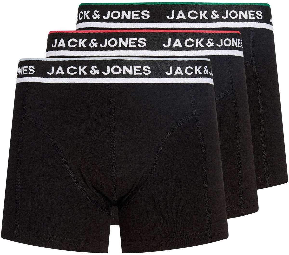 JACK & JONES - JACSWAY SOLID TRUNKS 3 PACK Heren Onderbroek