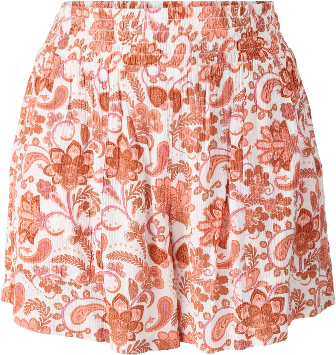 Essia-Paisley Women Shorts Snow Wit