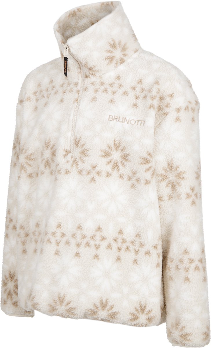 Brunotti - Rezany-Print Snow Fleece Meisjes - Moonbeam - Fleece Vest - Wintersport Kleding - Basic Fleece - 176