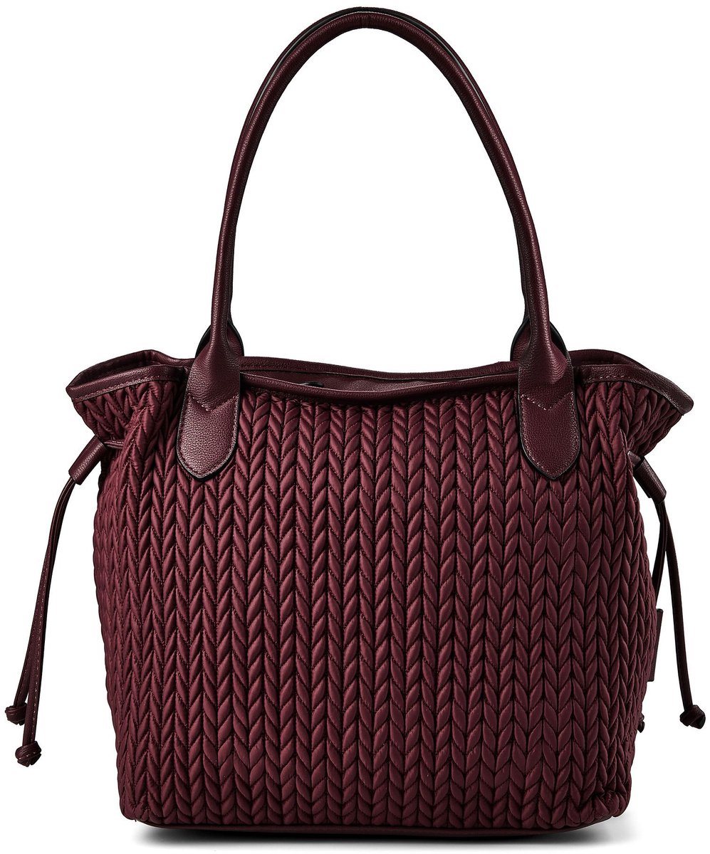 Gabor schoudertas Granada Quilt Zip Shopper Dark Red donkerrood