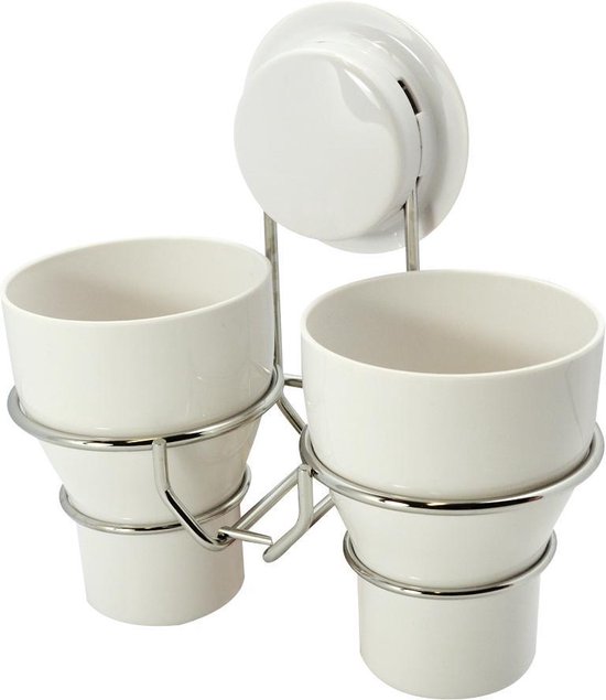 Aqualine Samba dubbele bekerhouder zwart