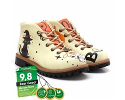 Goby Spooky Boo – Dames Veterboot – Vegan – Handgemaakt – Maat 40