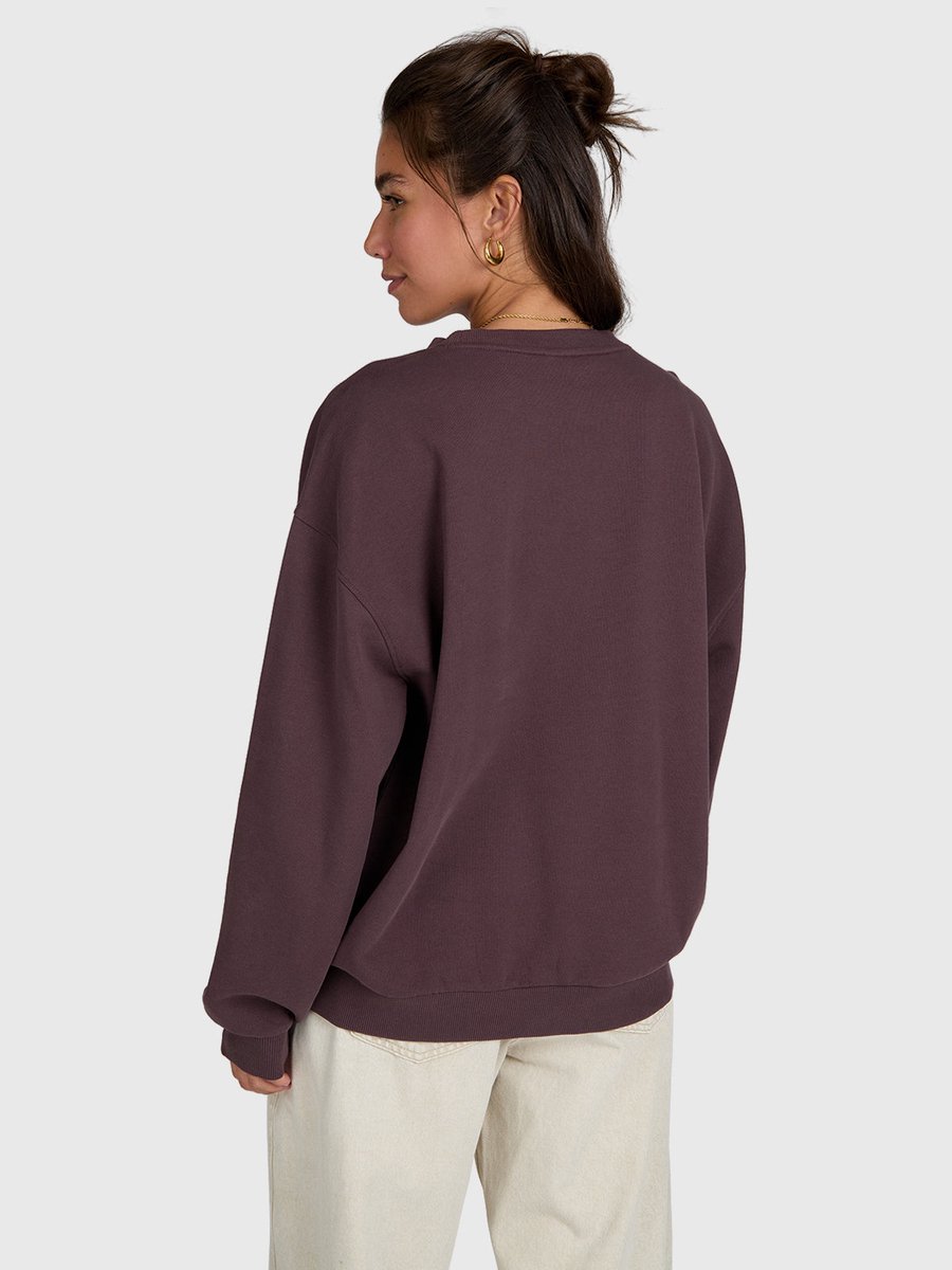 Brunotti Tamea Sweater Dames – Trui Crewneck Loose fit Rib Details XL Raisin