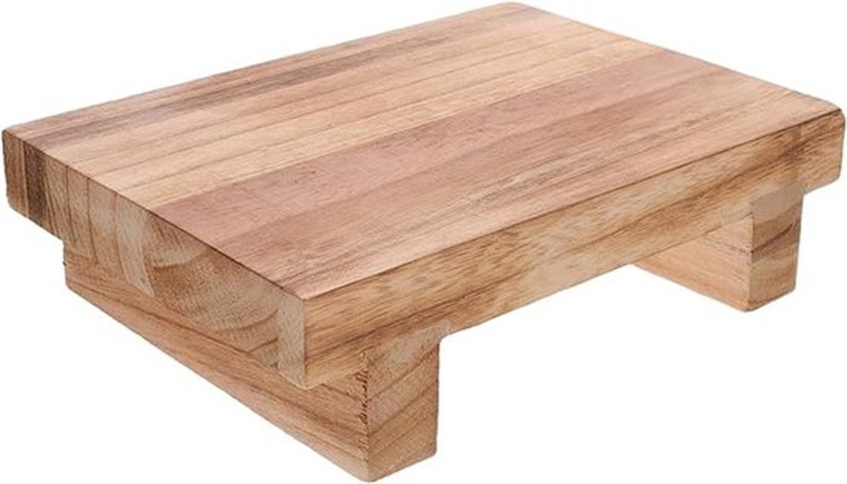 Houten voetenbankje voor volwassenen en senioren, draagbaar en opvouwbaar, afmetingen 9,84 x 7,08 x 2,75 inch, lichtgewicht, geschikt voor zowel binnen- als buitengebruik, ideaal voor thuisgebruik.