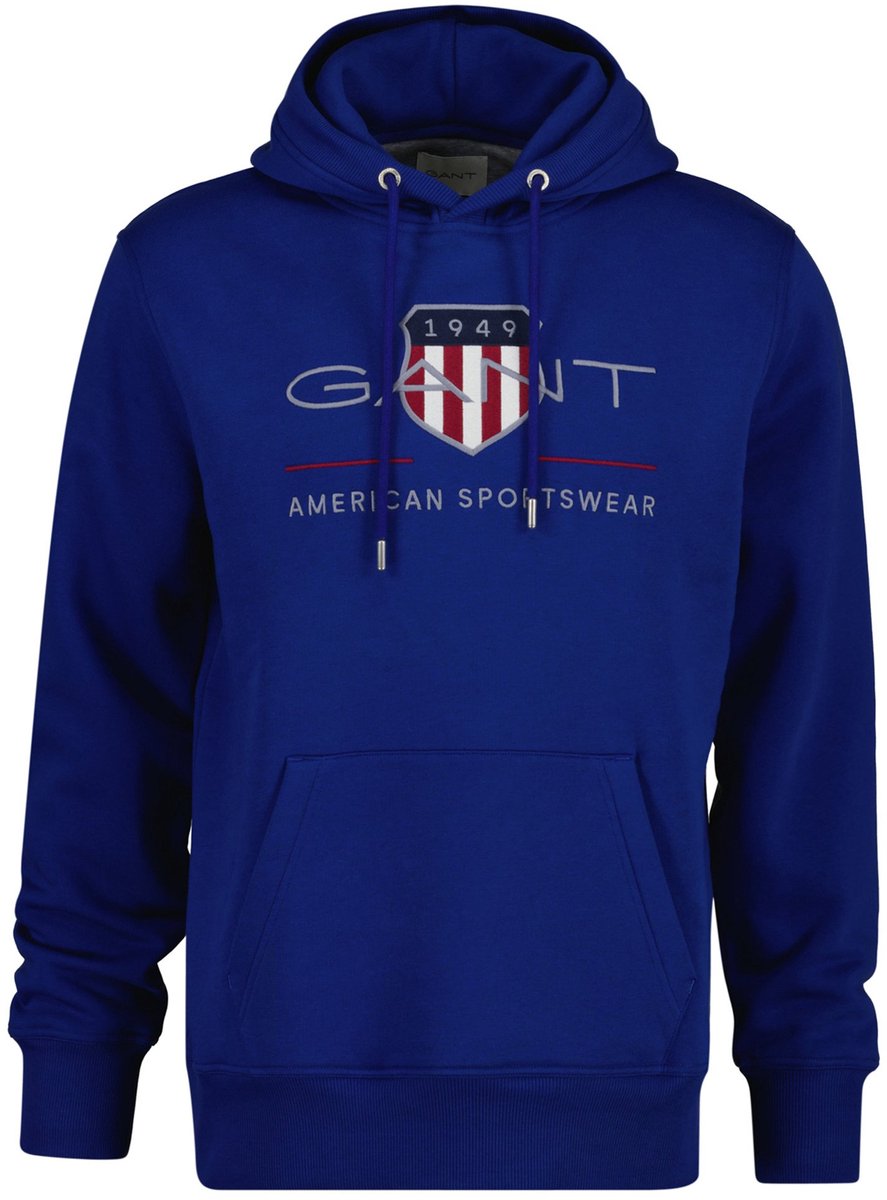 Gant Trui Archive Shield Embroidery Hoodie Blauw / male