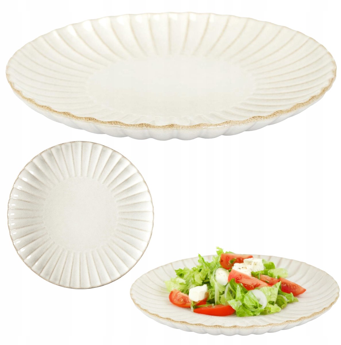 Eden Keramieken Dinerbord 27 cm Crème - Stijlvol en Praktisch
