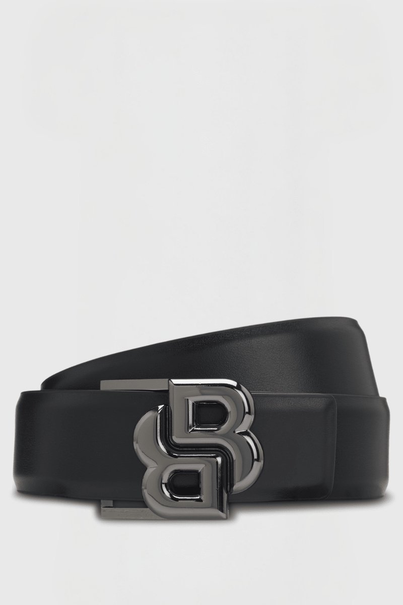 Boss Equestrian Rachel Reverse Belt Double B Riem Dames 80 cm Zwart / Deep Purple