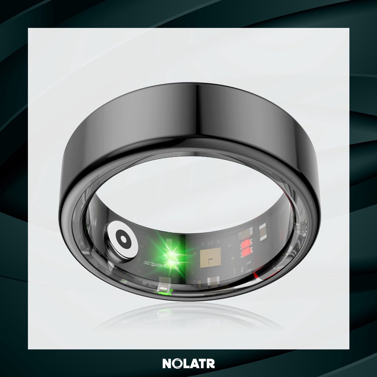 NOLATR CORE BASIC - Stappenteller - Slaaptracker - Zwart - Maat 8
