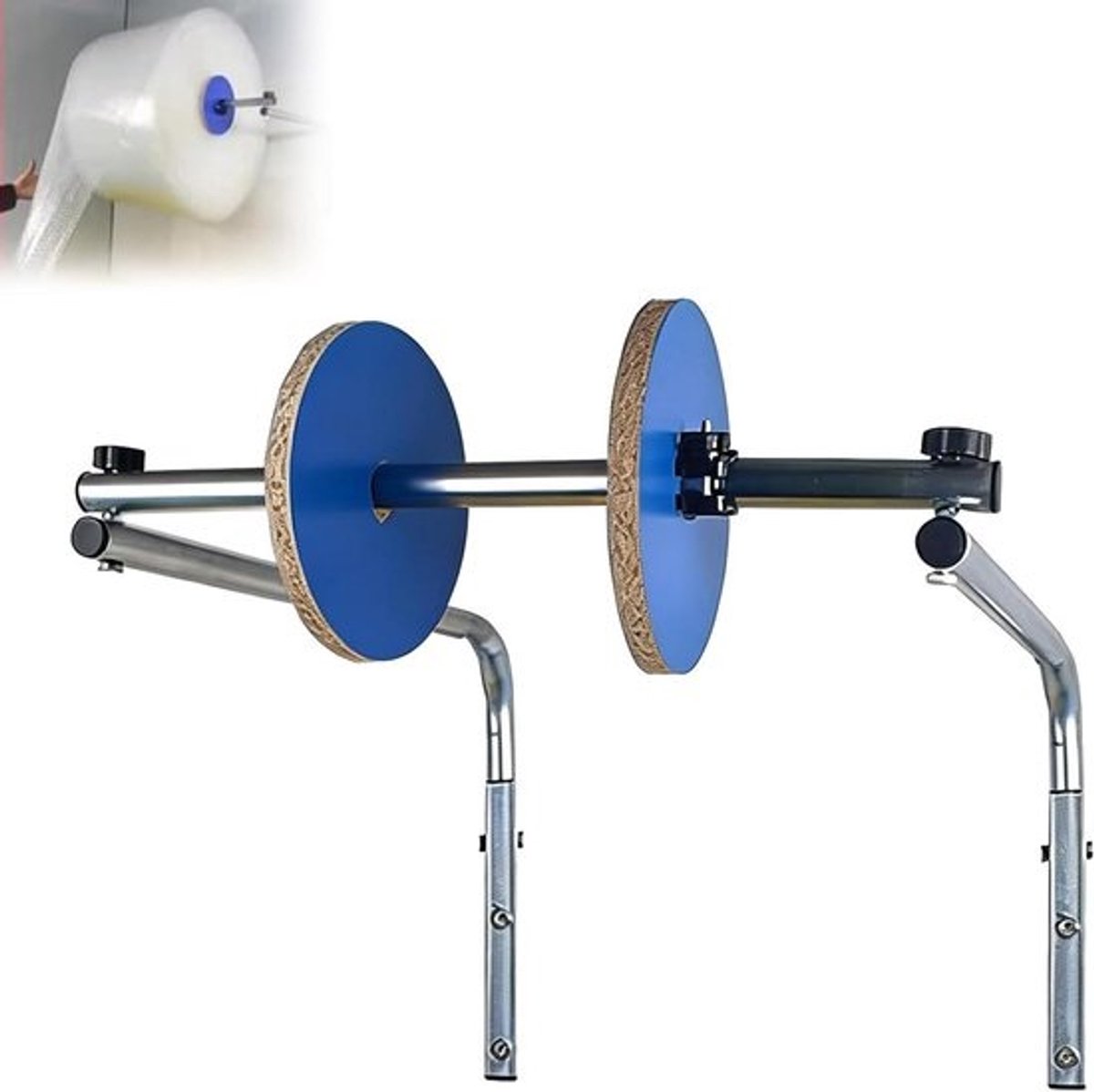 Schuimfolie Dispenser - Verpakkingshouder - Ruimte Besparen - Wandmontage Ontwerp - Universeel - Grijs