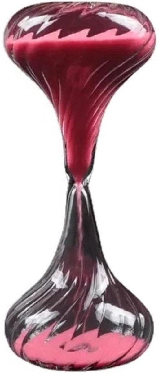 Zandloper Timer - Halter Timer - Tijd Beheer - Klassiek Ontwerp - 65x15cm - Roze