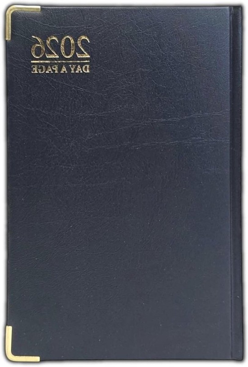 Bureau Dagboek - Agenda Planner - Dagelijkse Planning - Pagina Per Dag - A5 - Zwart