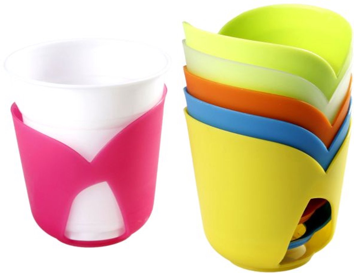 Brunner Glazen Basisset: 6x Bekerhouders 200ml - Kampeeruitrusting