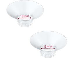 Twee 13 mm mondstukken, Geschikt voor Momcozy Air1/W1/M9/M6/M5/S12 Pro/V1 Pro/V2 Pro