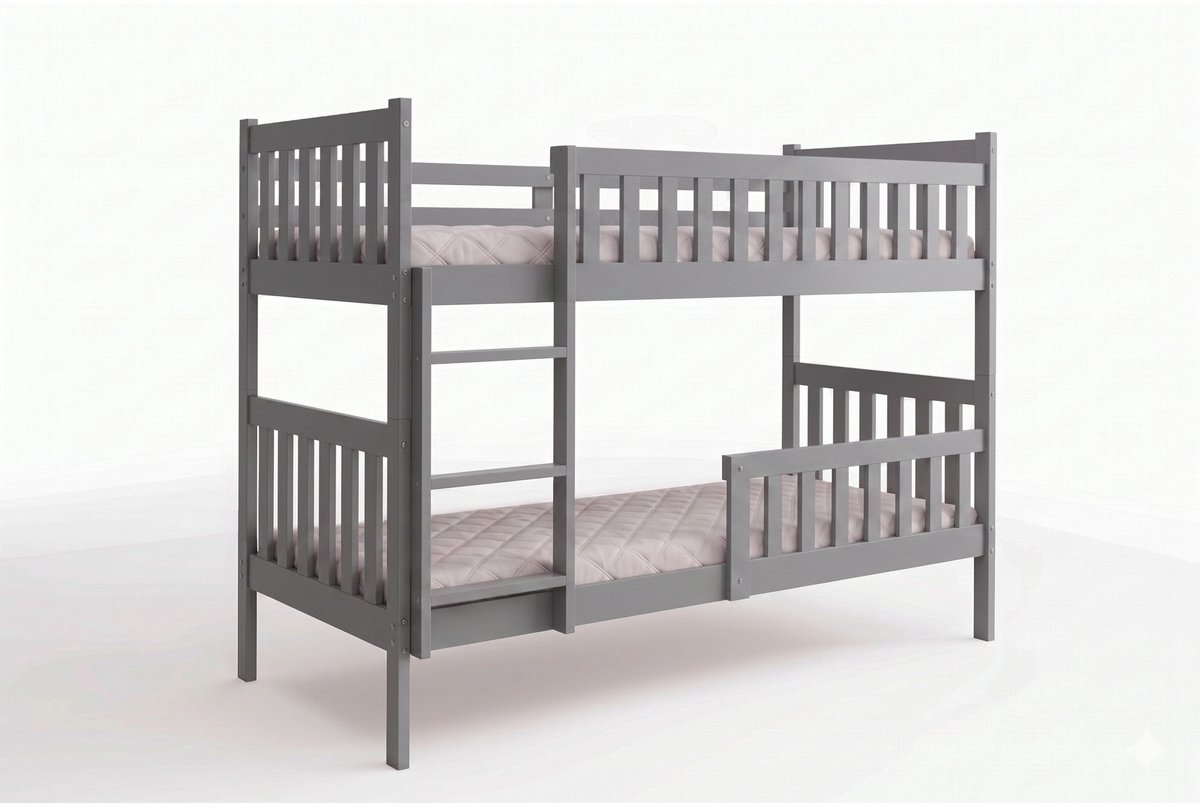 BMS KUBUŚ 90x190 youth bunk bed, graphite