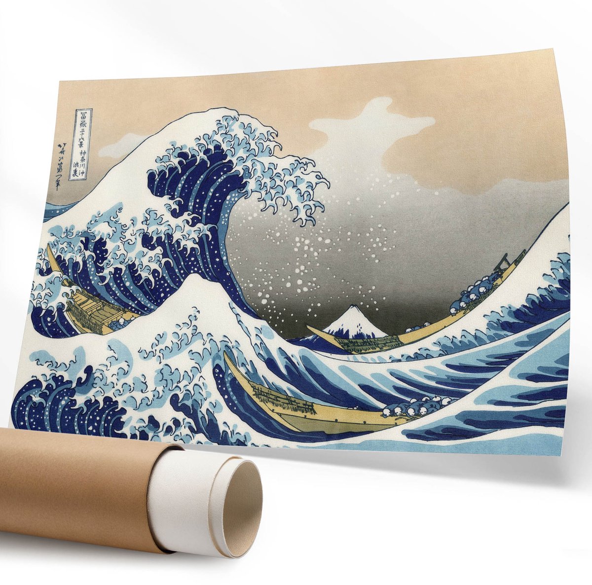 Coloray Polycanvas Wandposter - Schets Van Het Meer, Illustratie - 594 x 840 mm - Zwart-wit Kunst - Rechthoek - Wandkunstwerk - Slaapkamer - Klassiek