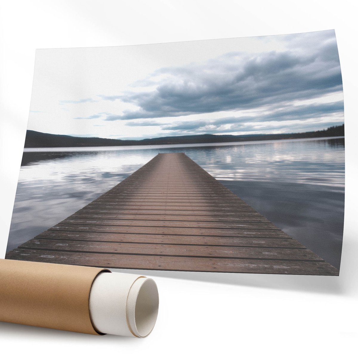 Coloray Polycanvas Wandposter - Kleurrijke Bloem, Schilderen - 594 x 840 mm - Rood Illustratie - Rechthoek - Canvasposter - Woonkamer - Expressief