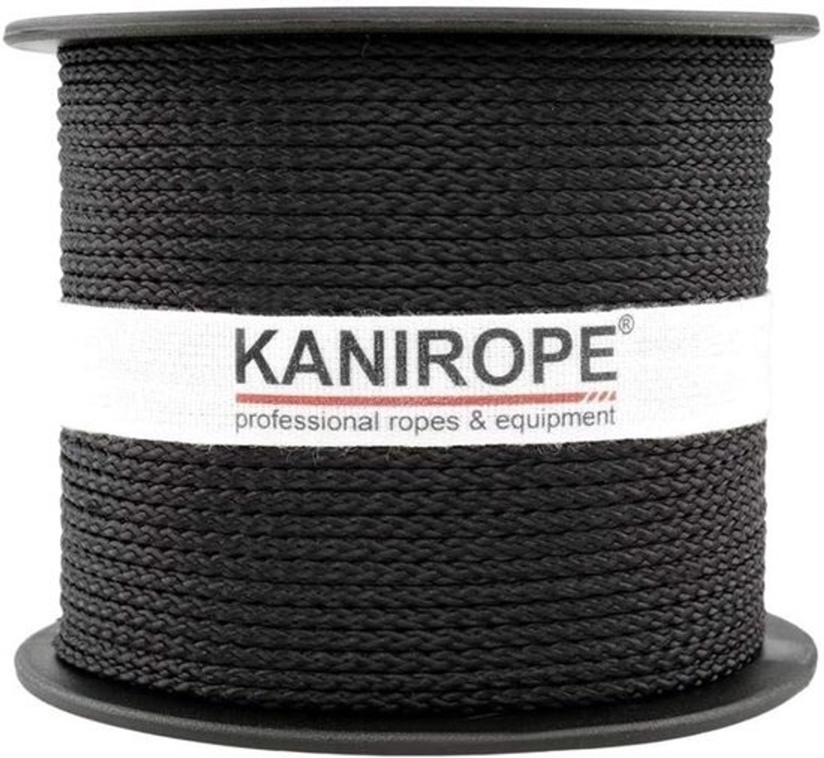 Polypropyleen Touw - Multibraid Koord - Bevestigen & Zekeren - 8x Gevlochten Constructie - 100 Meter Lengte - Zwart Grijs