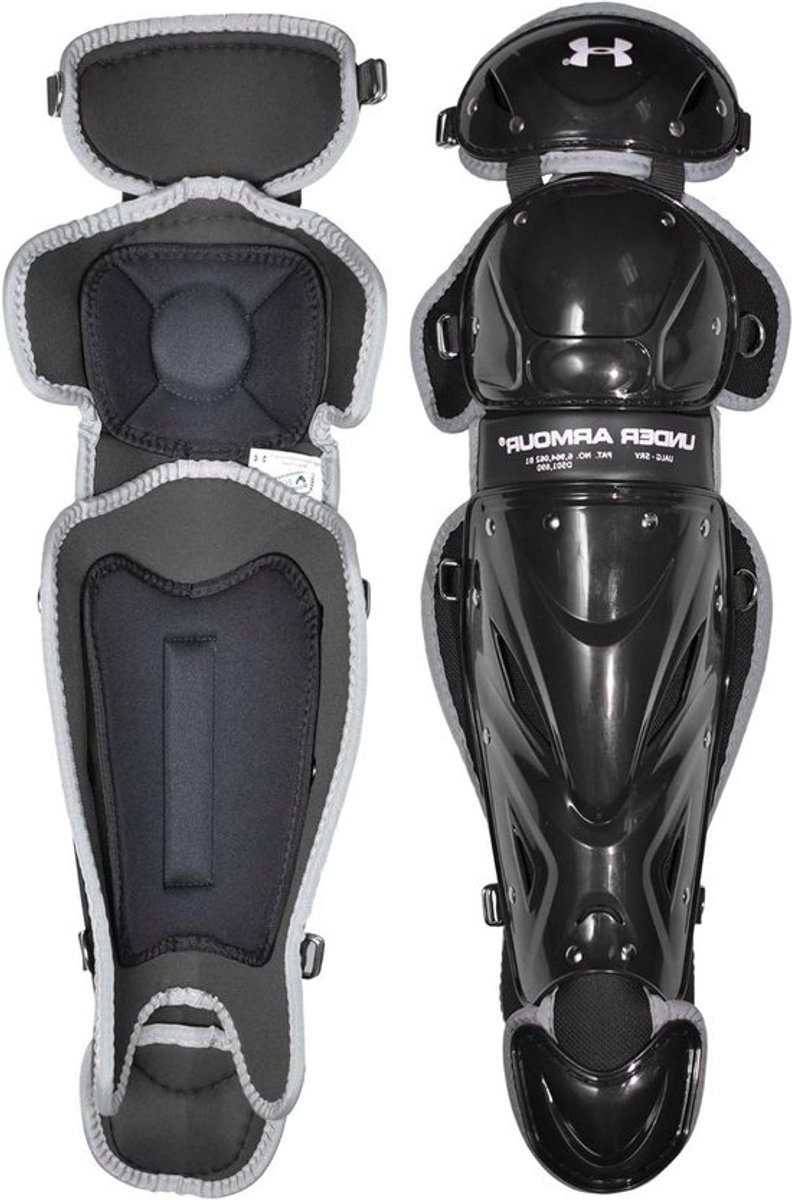 Honkbal Beenbeschermers - Vanger Leg Guards - Sport Bescherming - Verstelbare Banden - 11.5 inch - Zwart