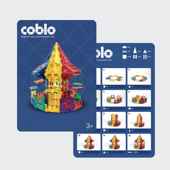 Coblo Bouwkaarten- Educatieve Opdrachten - Montessori speelgoed - STEM speelgoed - Cadeau kind - Speelgoed 3 jaar t/m 12 jaar van Coblo — afbeelding 3