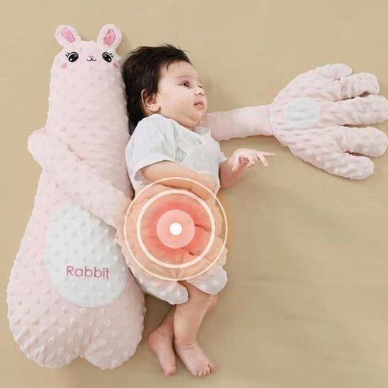 Roze Interactief Pluche Konijn, Een Rustgevend Speeltje Waarmee Baby'S In Slaap Kunnen Vallen, Inclusief Afstandsbediening. — afbeelding 3