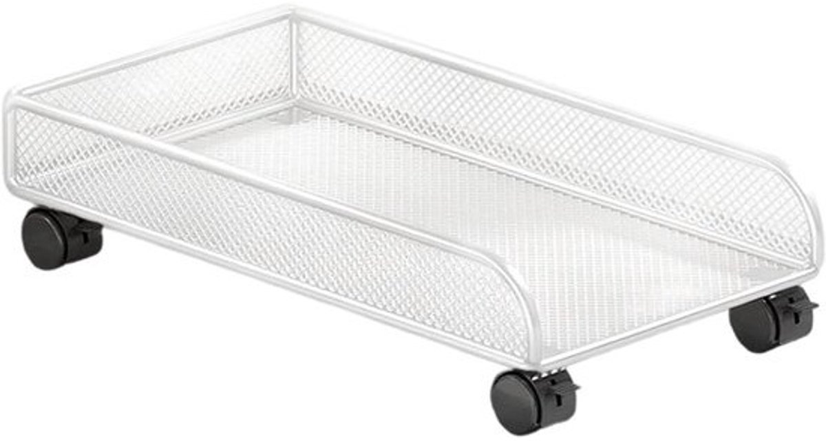 Metalen Mand Onder Gootsteen - Opberger Keuken Badkamer - Ruimte Maximaliseren - Met Wielen - 25 cm x 45 cm