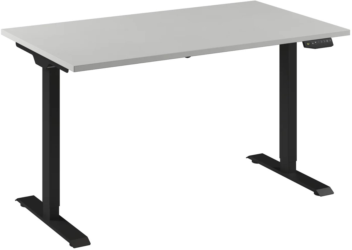 Bureau Adjust 1 Plus QA 140x80 Zwart/Wit