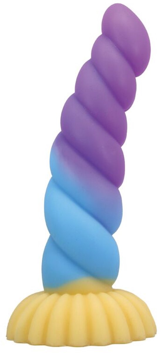 Unicorn Tricolor Fantasy Siliconen Dildo