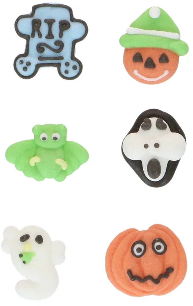 FunCakes Suikerdecoratie Spooky Pumpkins set/8