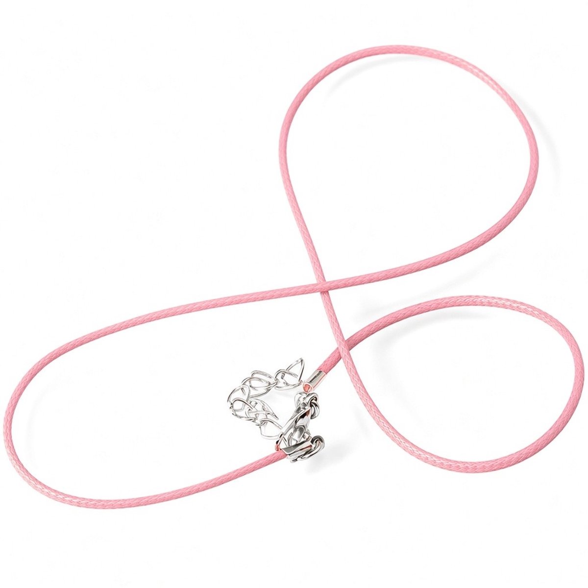 Elegante veterketting of armband, pink – 1,5 mm – 45 cm