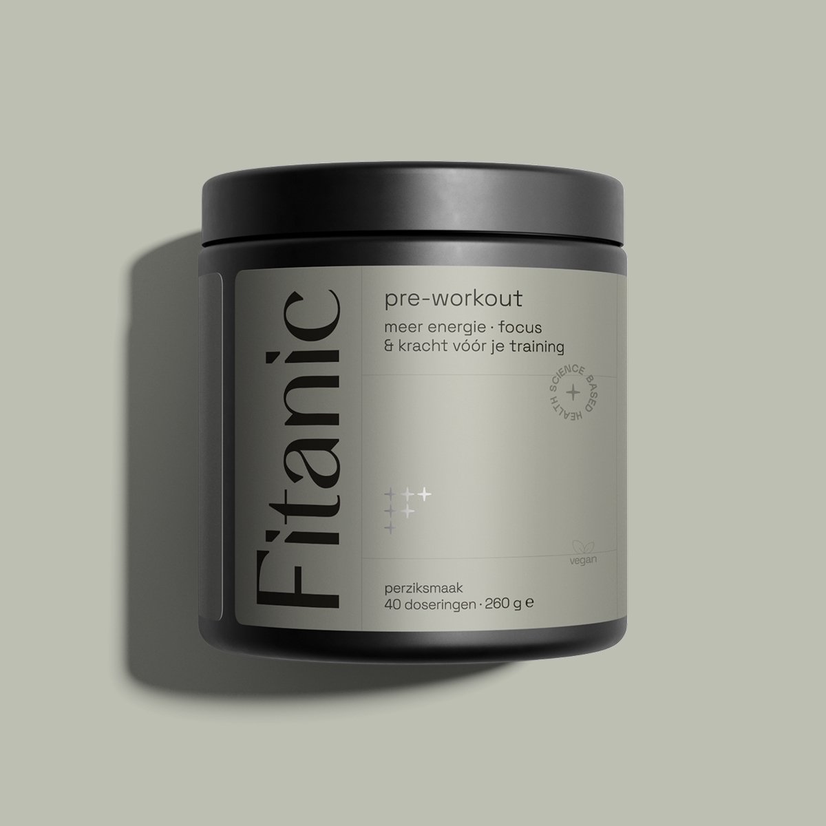 Pre-Workout - Cafeïne 190 mg + Beta-Alanine 1600 mg - Peach - Vegan - Fitanic