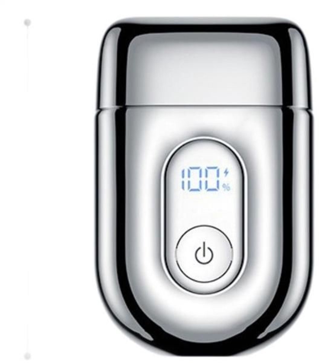 Draagbaar elektrisch scheerapparaat, Type-C-aansluiting, 3 bewegende scheerhoofden, waterdicht, LED-display, 90 dagen batterijduur, Geschikt voor nat en droog gebruik, onmisbaar op reis.