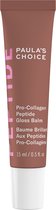 Bruine tube Paula's Choice Pro-Collagen Peptide Gloss Balm met witte dop.