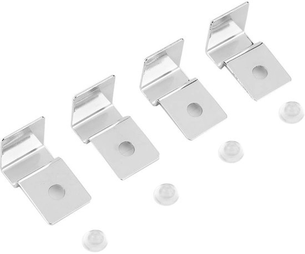 Dailygoody - Aquarium glazen cover clip - Roestvrij staal - 4 stuks - Aquarium