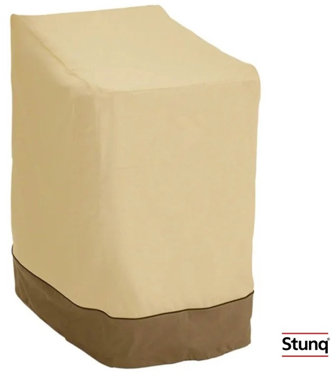 Stunq 210D Gestapelde Stoelhoes – Beige/Bruin, waterdicht en weerbestendig