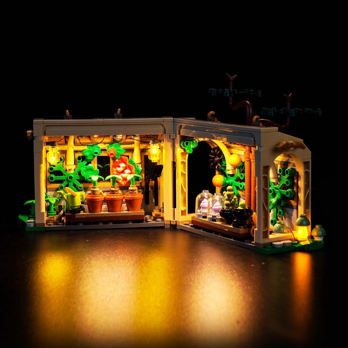 compatibel met Lego H ogwarts Castle: Herbology Class 76445 (geen model), decoratieve verlichtingsset compatibel met Lego H ogwarts Castle Herbology Class Creatief speelgoed