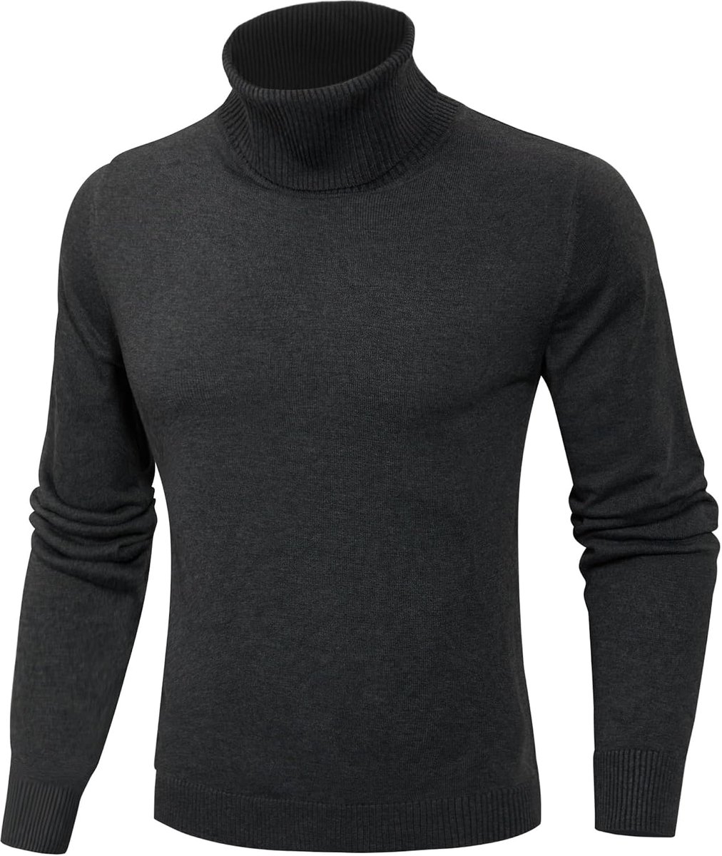 Warme coltrui voor heren, slim fit, lange mouwen, voor herfst en winter